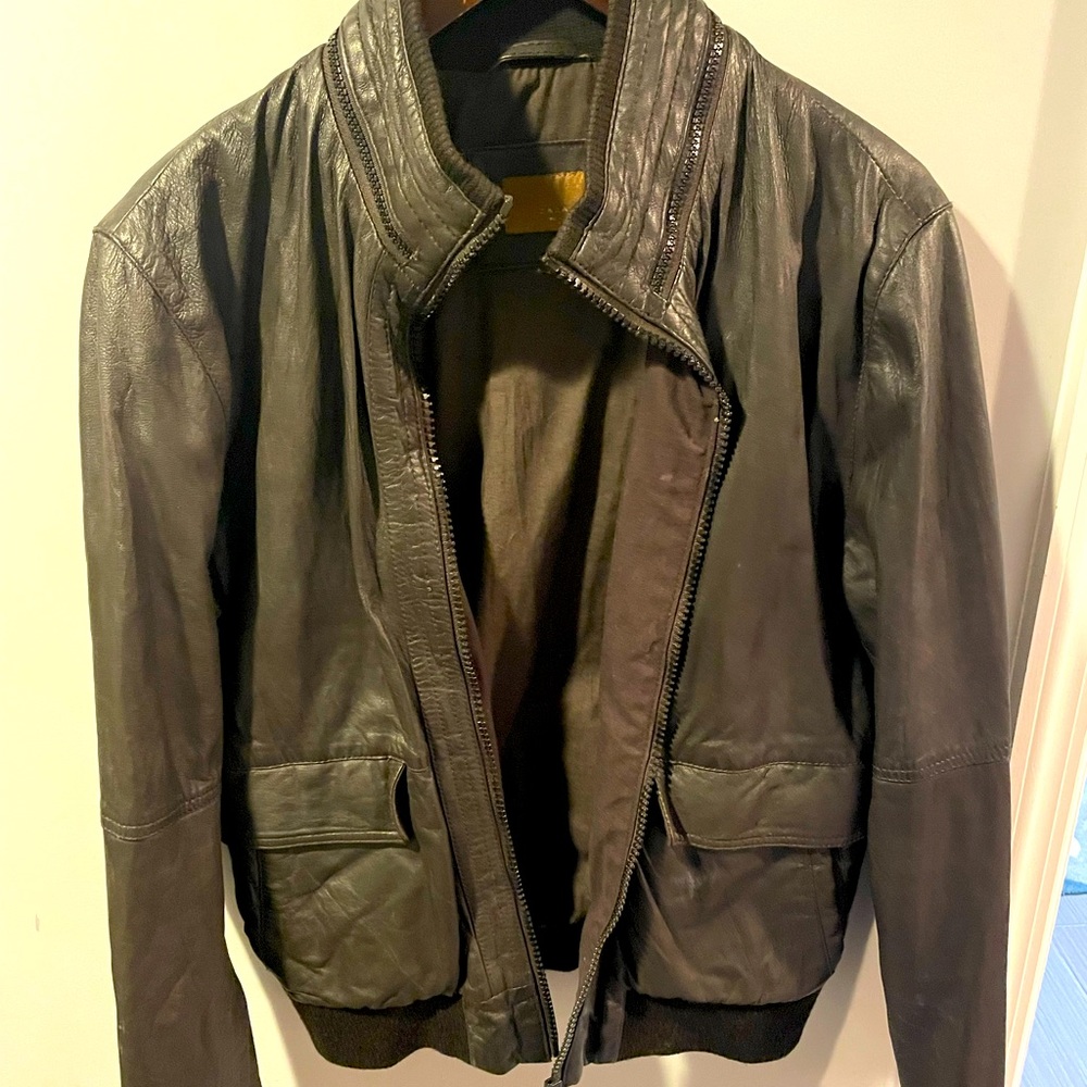 Zara Black Leather Jacket